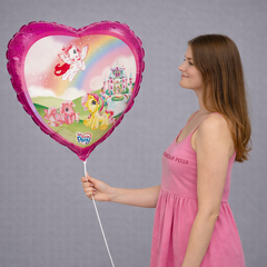 Шар фольгированный / сердце My little pony