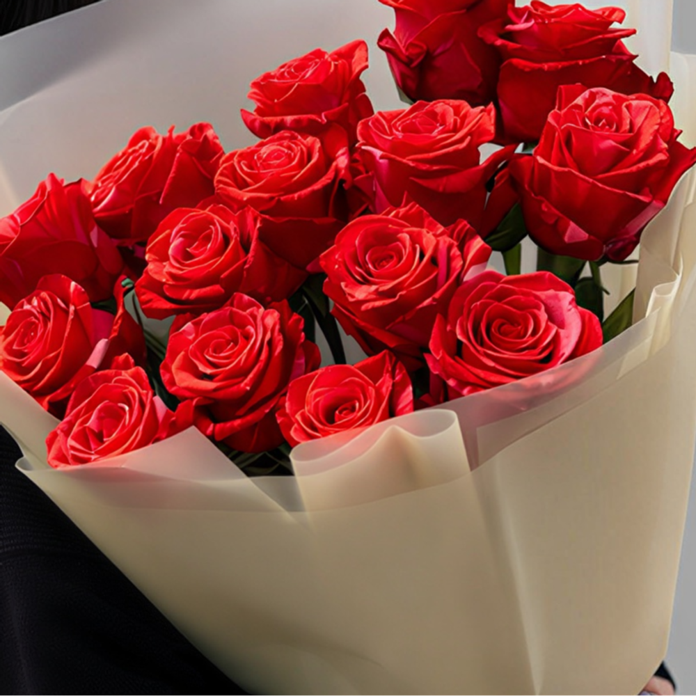 Монобукет из эквадорских роз Wild Cat - РИМСКАЯ РОЗА фото №5