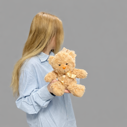 🧸 Плюшевый мишка 25 см с бантом - РИМСКАЯ РОЗА фото №1