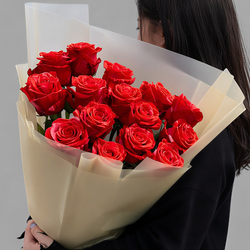 Монобукет из эквадорских роз Wild Cat - РИМСКАЯ РОЗА фото №4