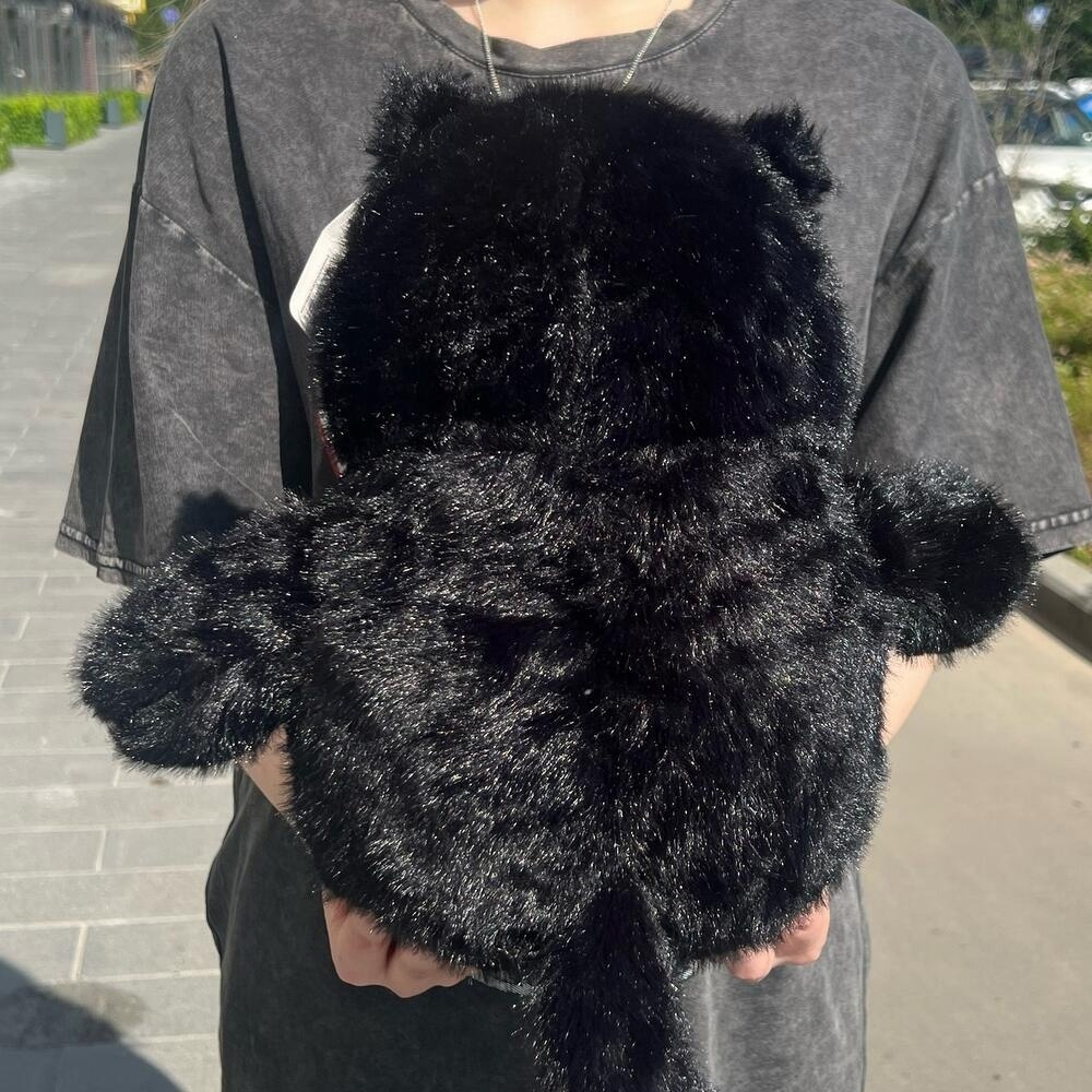 Кот Бегемот черный мягкая игрушка