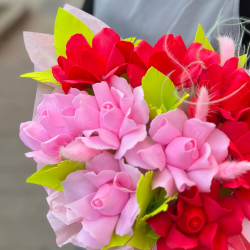 Букет из ароматных мыльных роз в коробке - РИМСКАЯ РОЗА фото №3