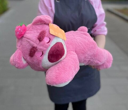 Мягкая игрушка "Мишка розовый плюшевый"