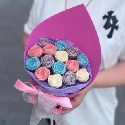 Букет из шоколадных роз 15 штук