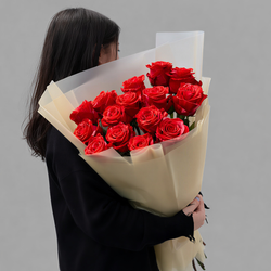 Монобукет из эквадорских роз Wild Cat - РИМСКАЯ РОЗА фото №2