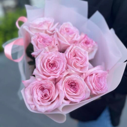 Розовые пионовидные розы Pink Ohara с насыщенным ароматом пиона