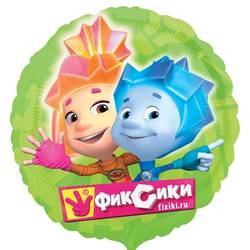 Шар круглый фольгированный "Фиксики" - РИМСКАЯ РОЗА фото №2