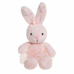 Мягкая игрушка Зайка в розовом платье 23 см - РИМСКАЯ РОЗА фото №2