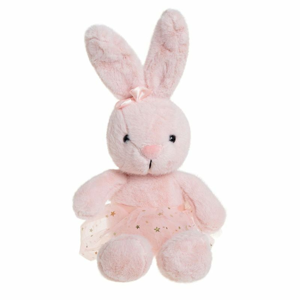 Мягкая игрушка Зайка в розовом платье 23 см - РИМСКАЯ РОЗА фото №2