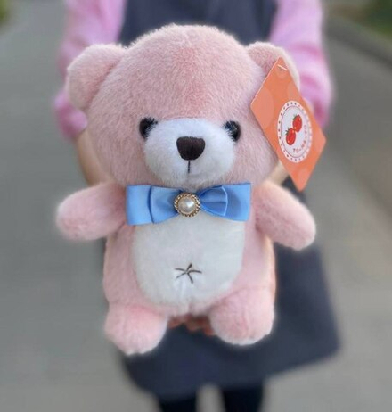 Мягкая игрушка "Плюшевый мишка" (розовый)