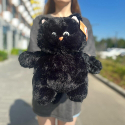 Кот Бегемот черный мягкая игрушка