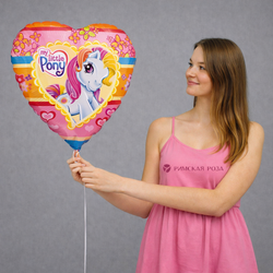 Шар фольгированный My little pony 45 см - РИМСКАЯ РОЗА фото №1
