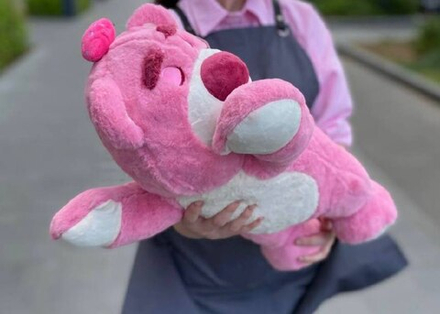 Мягкая игрушка "Мишка розовый плюшевый"