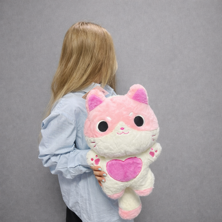 Мягкая игрушка "Розовая кошка"