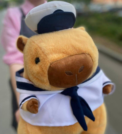 Мягкая игрушка 'Капибара-матрос" фото №3