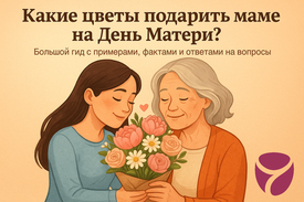 Какие цветы подарить маме на День Матери? Большой гид с примерами, фактами и ответами на вопросы 🌸
