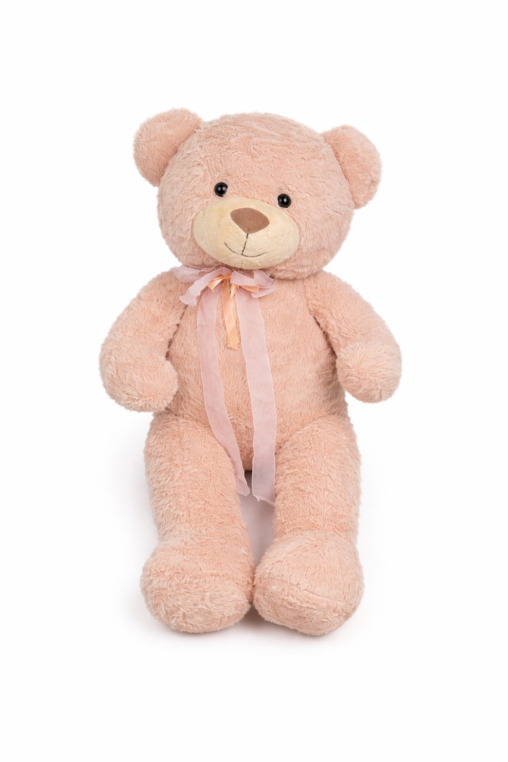 Большой розовый плюшевый медведь 90 см - РИМСКАЯ РОЗА фото №2