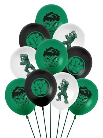 Воздушные шары Халк 10 штук