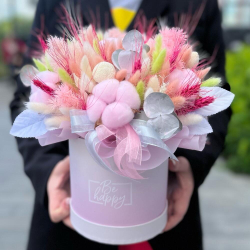 Сухоцветы в коробке
