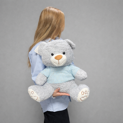 Мягкая игрушка Мишка в кофте 40 см - РИМСКАЯ РОЗА фото №1